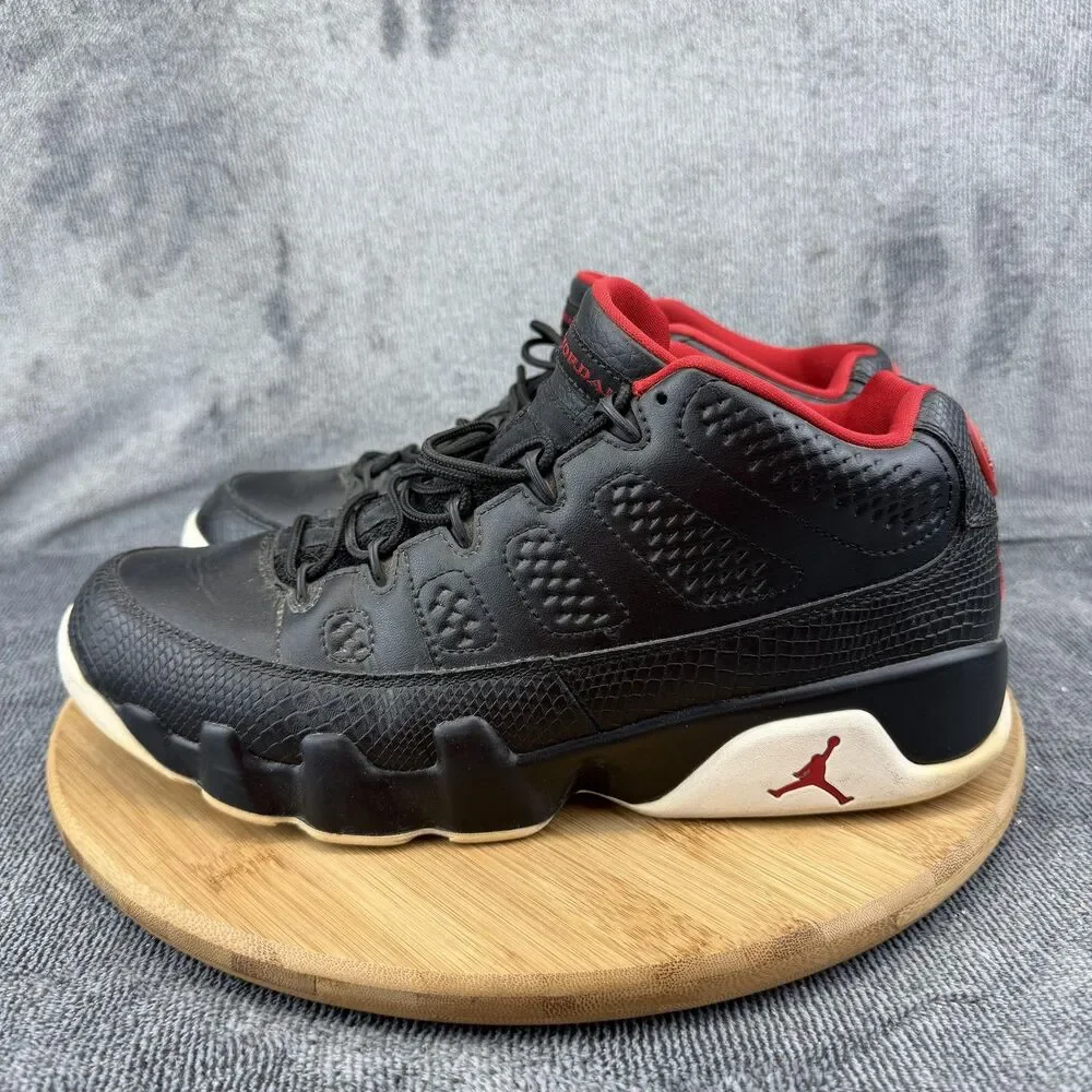 Jordan Air Jordan 9 Retro Low Shoes Mens Size 10 Black Red 832822-001 No Insoles